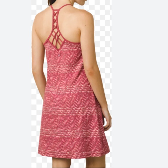 prAna Elixir Dress Crushed Cran Sumatra - Picture 2 of 8